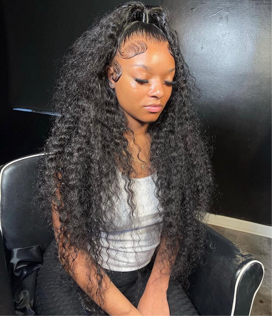 Deep Wave Frontal Wig 34”